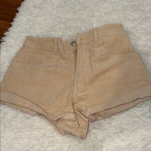 Forever 21 High Waist Tan Shorts
